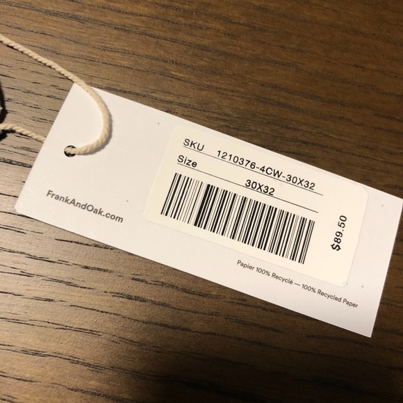 NWT Frank & Oak Tyler Skinny Jean in Blue - Picture 7 of 8